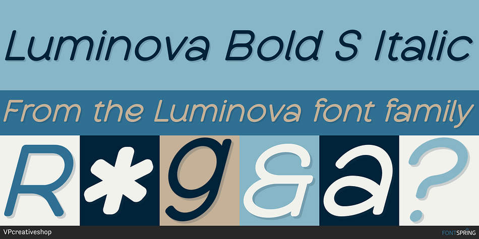 Luminova Bold S Italic Font
