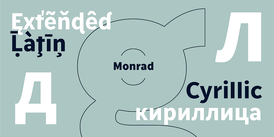Displaying the beauty and characteristics of the Monrad Grotesk font family.