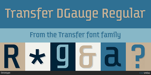 Fonts similar to Transfer