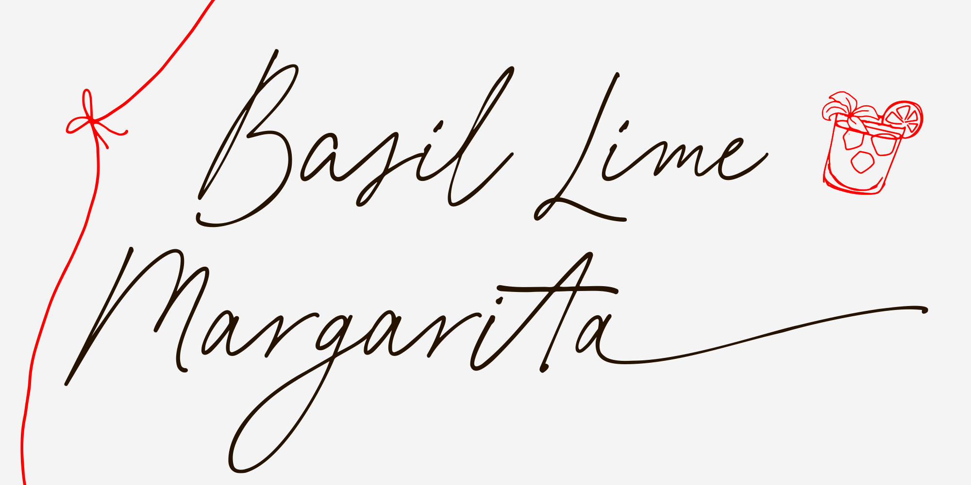 Basil Lime Margarita Font