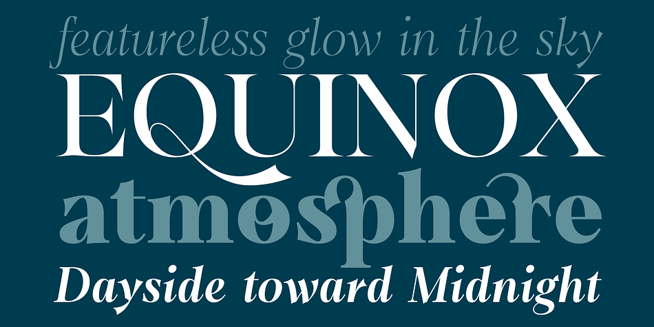 Emphasizing the popular Dawnora font family.