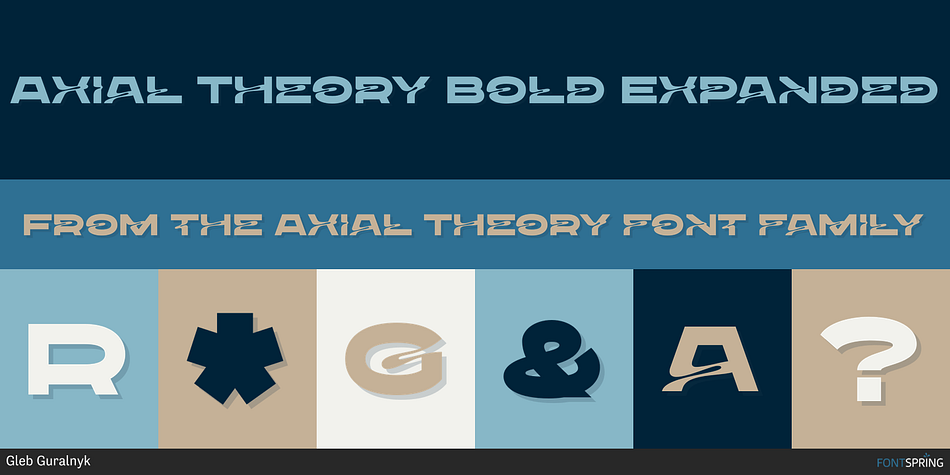 Axial Theory Bold Expanded Font