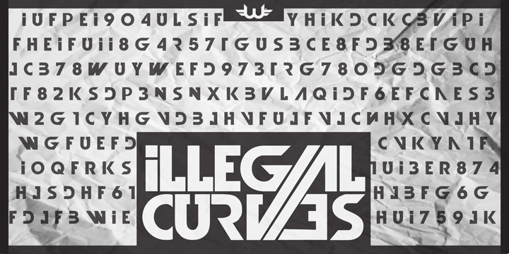 Highlighting the Illegal Curves font family.