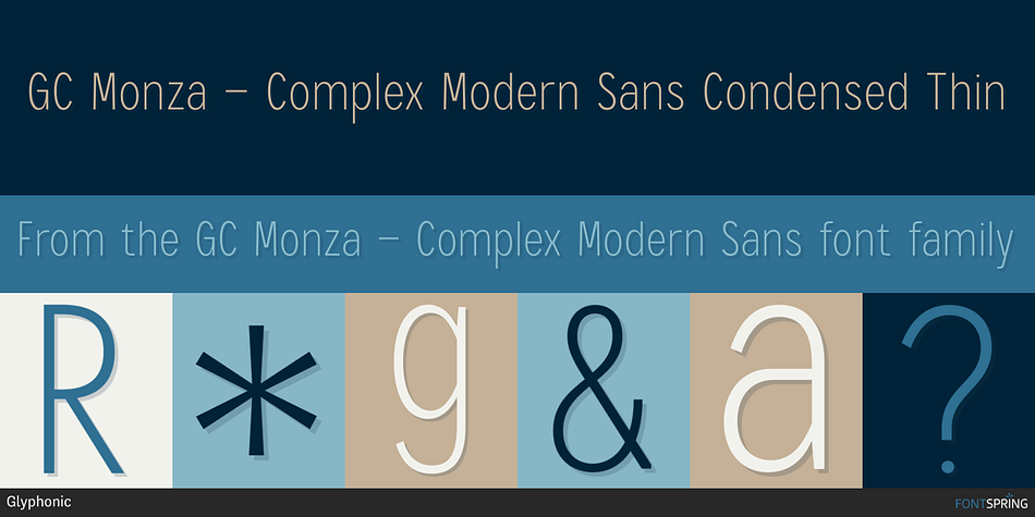 GC Monza - Complex Modern Sans Font