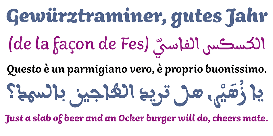 He developed a Latin face to accompany the Arabic, drawing both as independently usable, yet closely related typefaces.