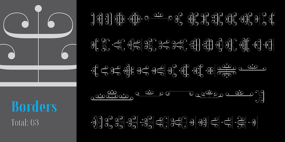 Napolitanka font family sample image.