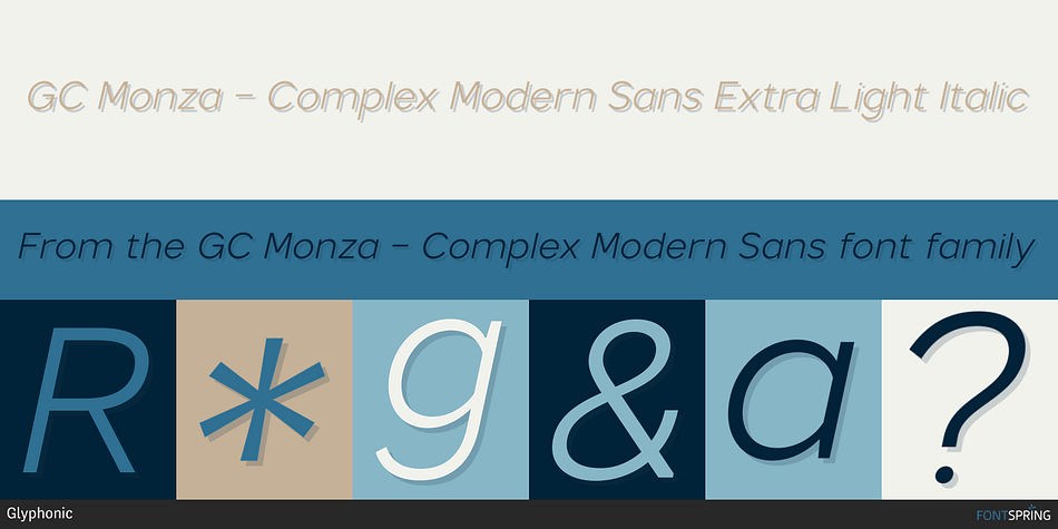 GC Monza - Complex Modern Sans Font