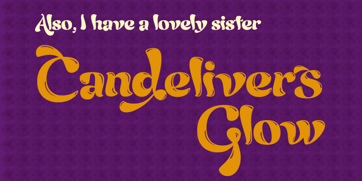 Displaying the beauty and characteristics of the Candelivers font family.