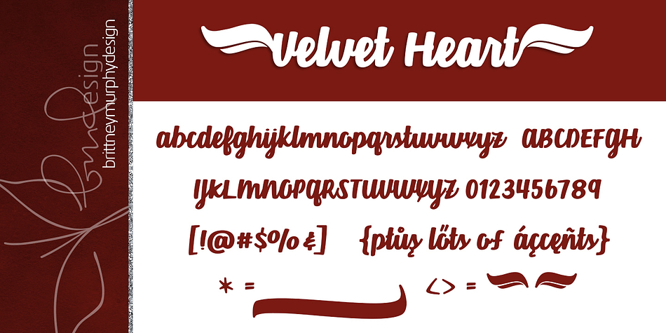 Comes with a swashes font with various lengths of swashes in two weights, and fun wings!