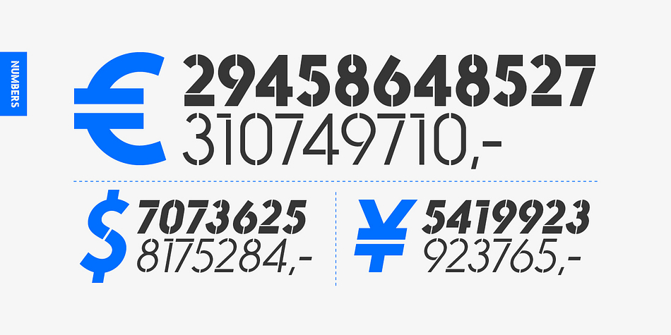 Odudo Stencil is an eight font, stencil family by thmbnl.