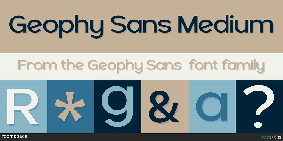 Geophy Sans Medium Font