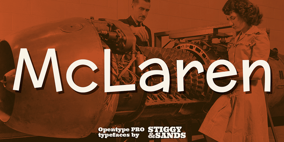 McLaren Pro was created to act as a generic go-to comic style lettering.