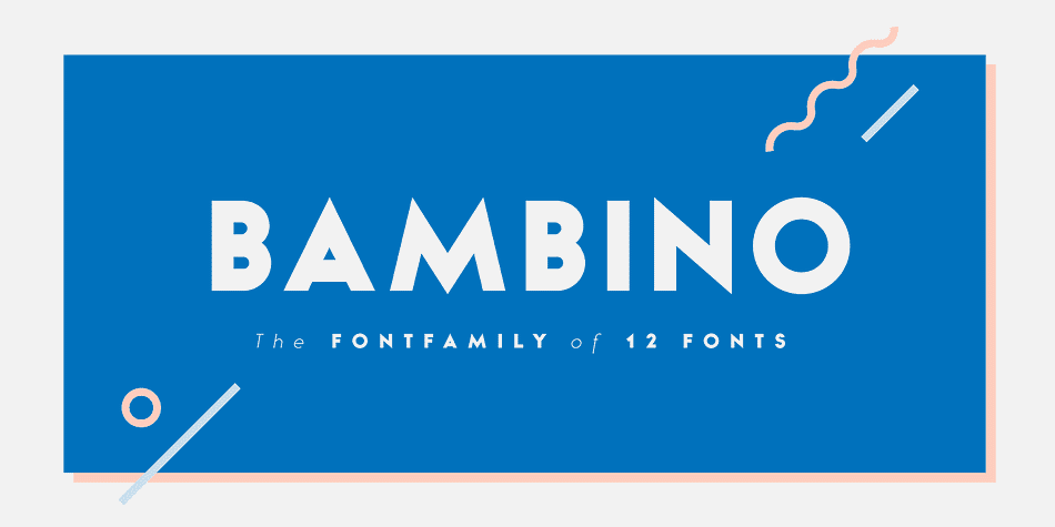 Bambino Font  Family is a typography project by Milos Mitrovic and affiliates.
