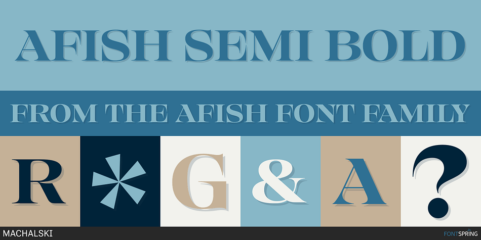AFISH Semi Bold Font