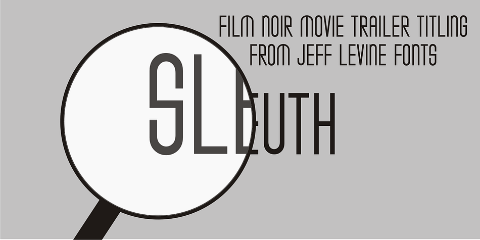The movie trailer for the 1936 film "After the Thin Man" is filled with text lettered in this classic Art Deco condensed typeface.