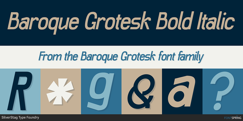 Baroque Grotesk Bold Italic Font