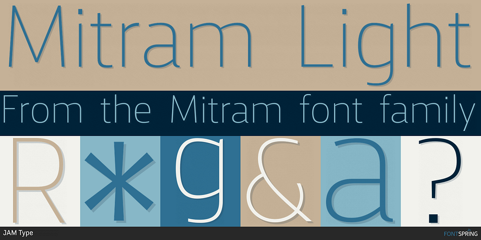 Mitram Light Font