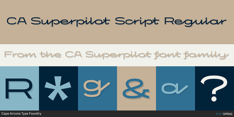 CA Superpilot Script Regular Font