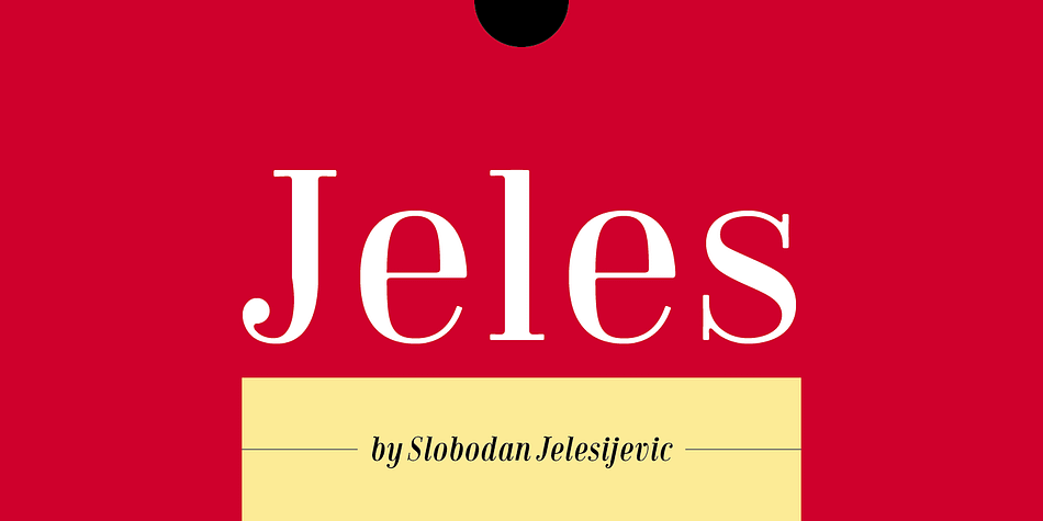 Inheriting the beauty and style of old type classics from this genre, Jeles is blended with very elegant modern approach featuring soft corners, round slab serifs and tasty ball terminals.