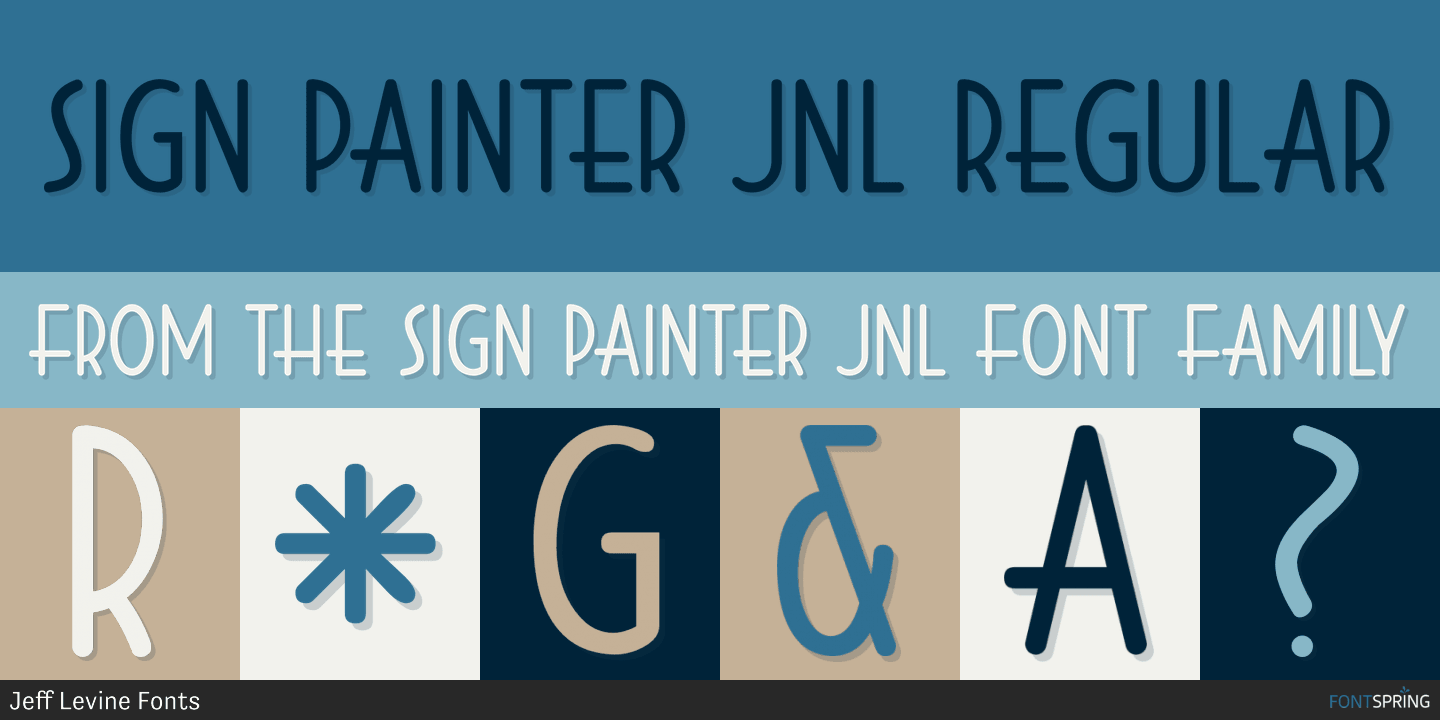 Sign Painter JNL Font