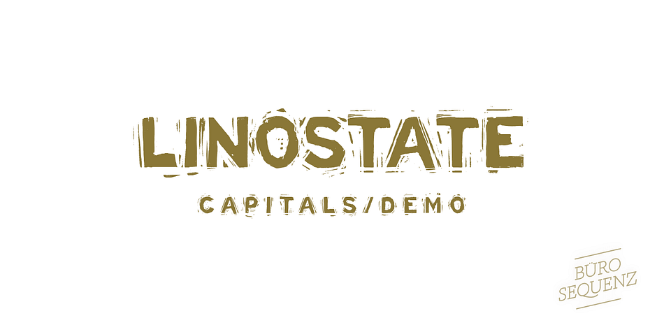Linostate is a hand-cut feature font inspired by Interstate.