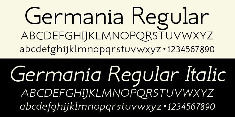And – I designed three »real« italic typefaces – not just slanting the straight ones.