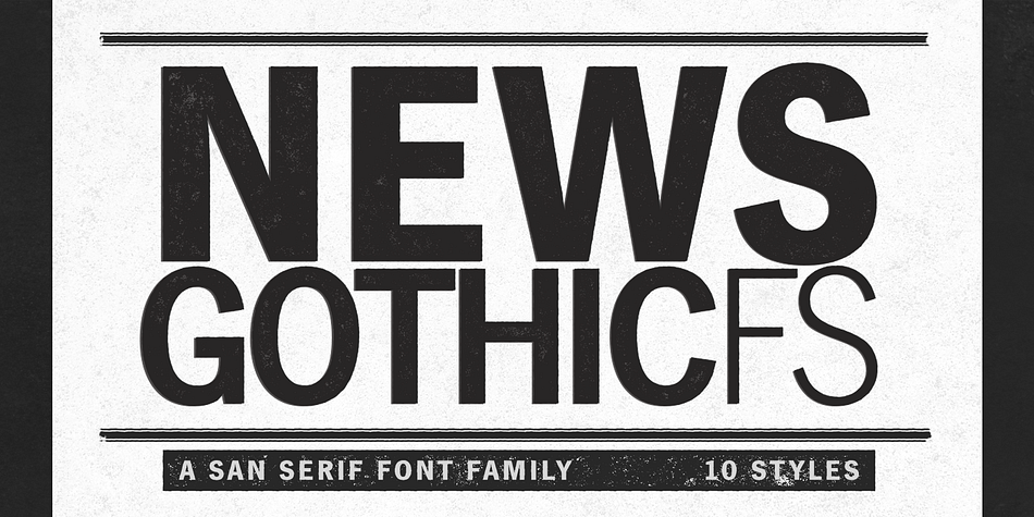 News Gothic FS Font