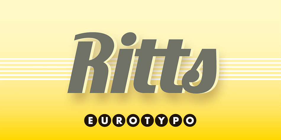 Displaying the beauty and characteristics of the Ritts font family.