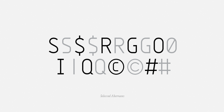 Displaying the beauty and characteristics of the Monocle font family.