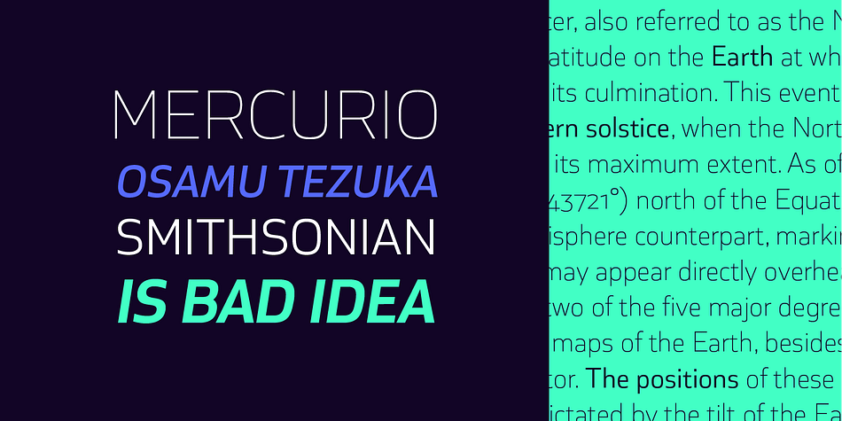 Cover Sans is a fourteen font, sans serif family by Latinotype.