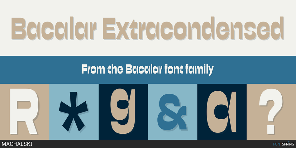 Bacalar Extracondensed Font