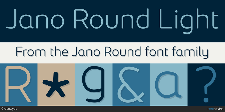Jano Round Light Font