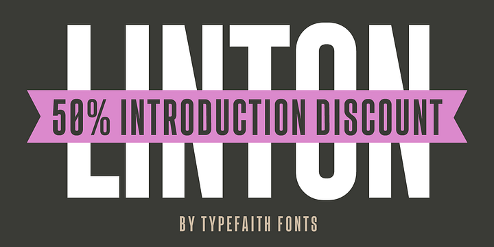 Linton font family by Typefaith Fonts