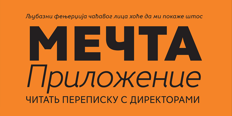 Fox Grotesque Pro font family example.