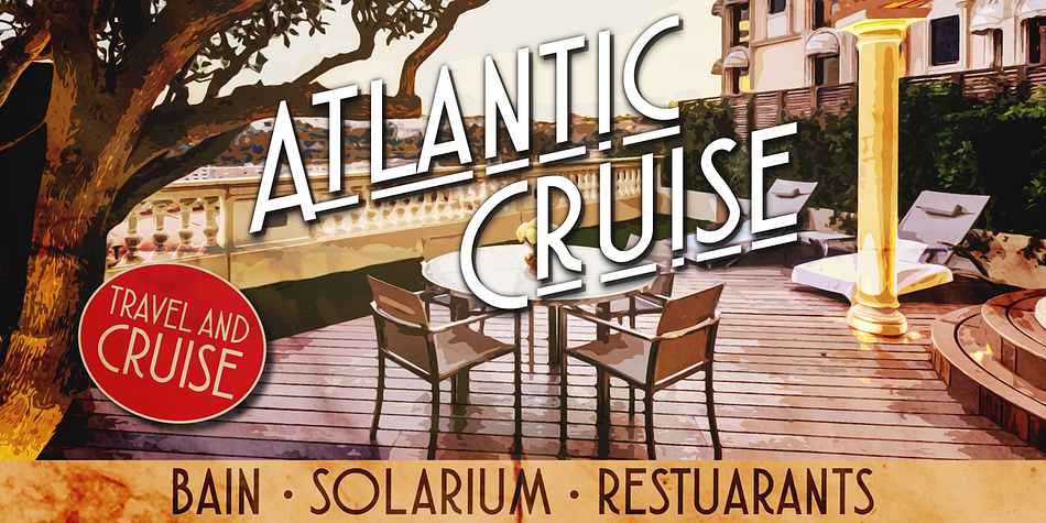 Atlantic Cruise Vintage and Modern Font