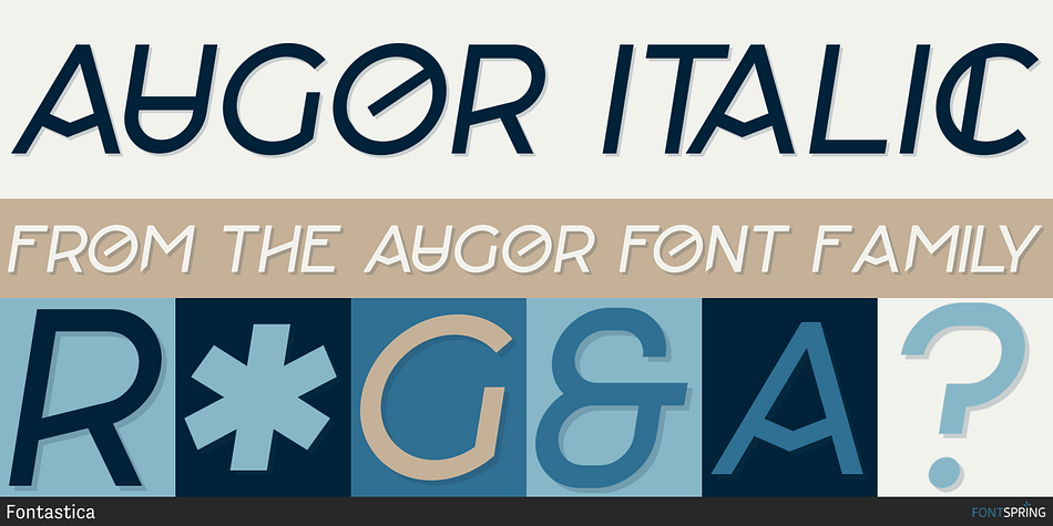 AUGOR Italic Font