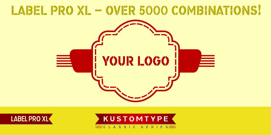 The LABEL PRO XL font is fully handtraced, a first-class and worldwide highly appreciated quality.