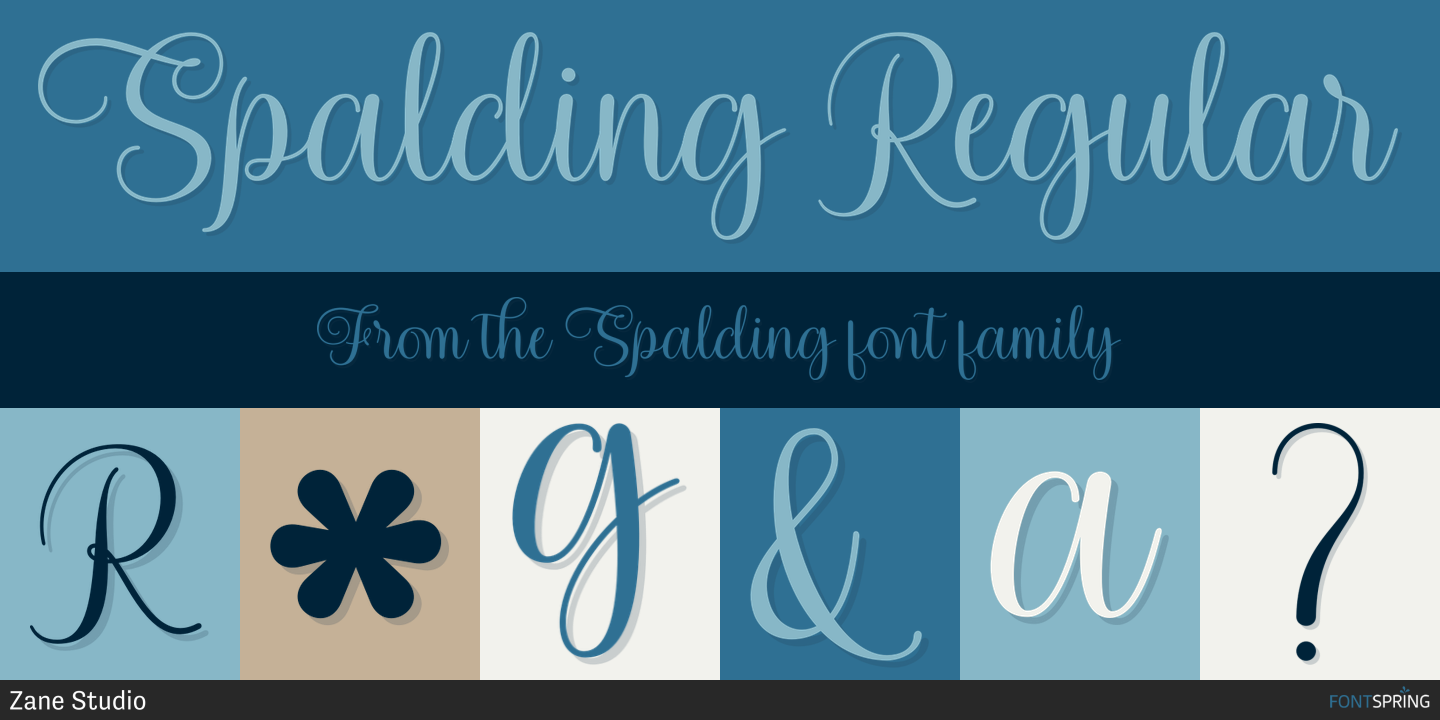 Fonts similar to Spalding