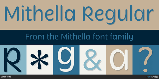 Fonts similar to Mithella