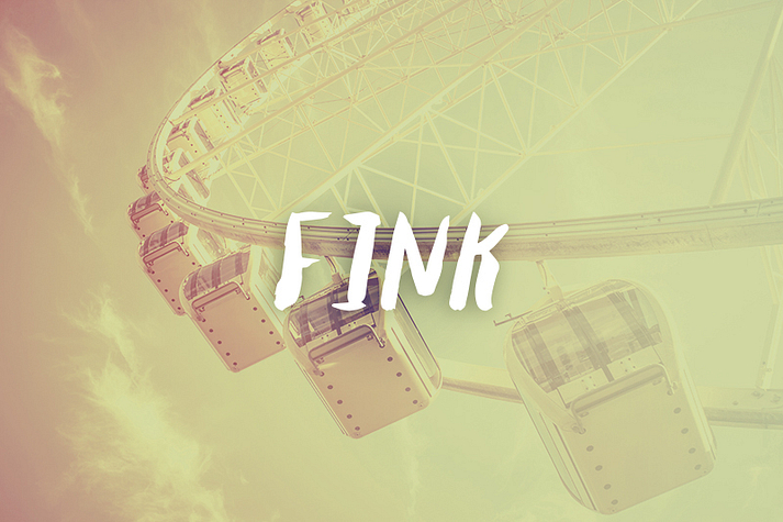 Displaying the beauty and characteristics of the Fink font family.