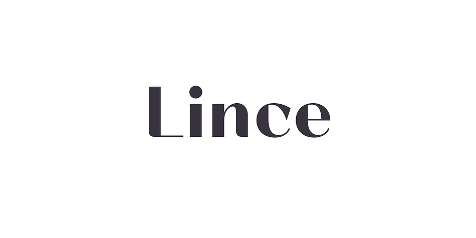 Highlighting the Lince font family.