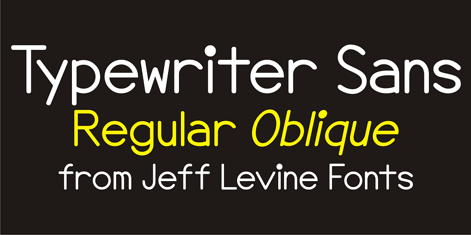 At first glance, Typewriter Sans JNL seems to look like the pantograph lettering of an engraved sign or the rounded-end lettering from an architect’s templates.