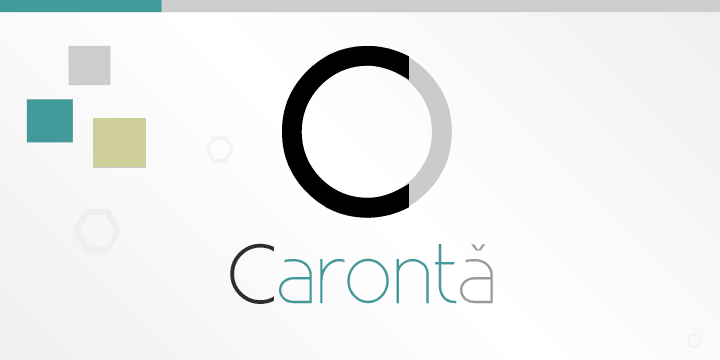 Displaying the beauty and characteristics of the Caronta font family.
