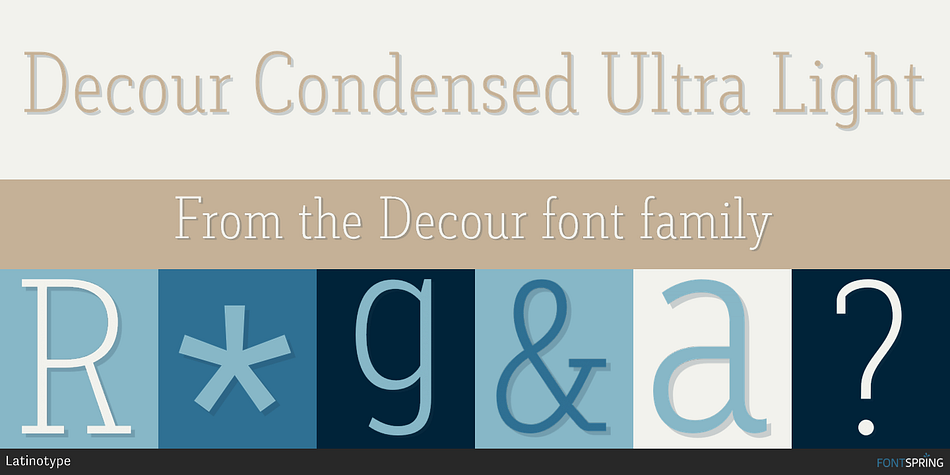 Decour Condensed Ultra Light