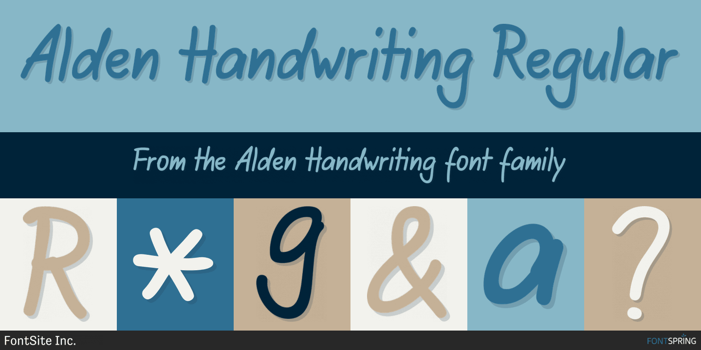 Alden Handwriting Font