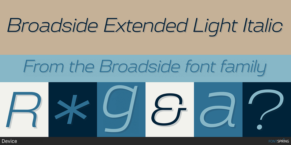 Broadside Extended Font