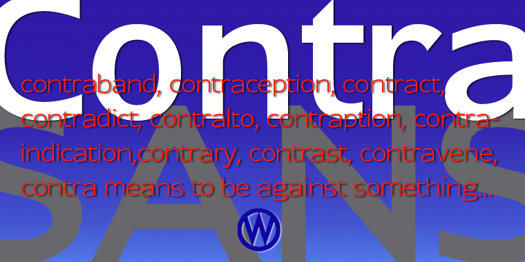 »Contra Sans« is the base of my Contra family of fonts.