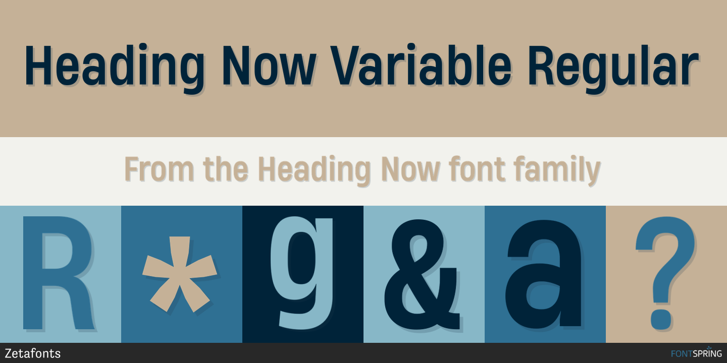 Fonts similar to Heading Now