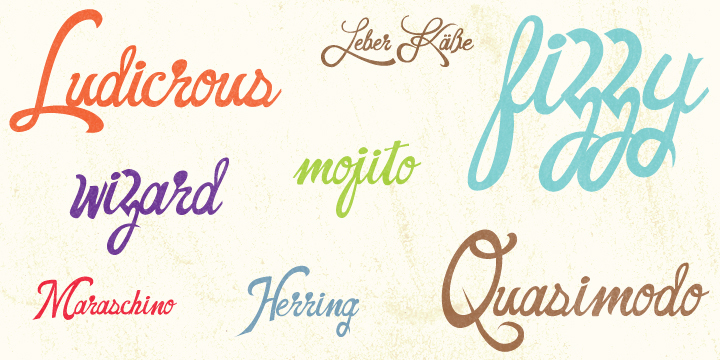 Dubliners font family sample image.