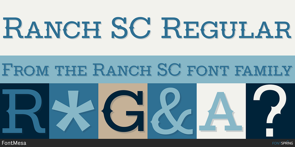 Ranch SC Regular Font
